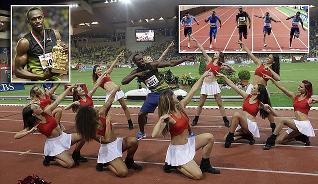 Selebrasi Waktu 9,95 Detik Usain Bolt Jelang Kejuaraan Dunia London